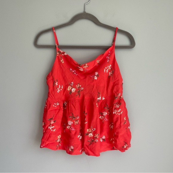 American Eagle Floral Babydoll Tank Top - Picture 1 of 3